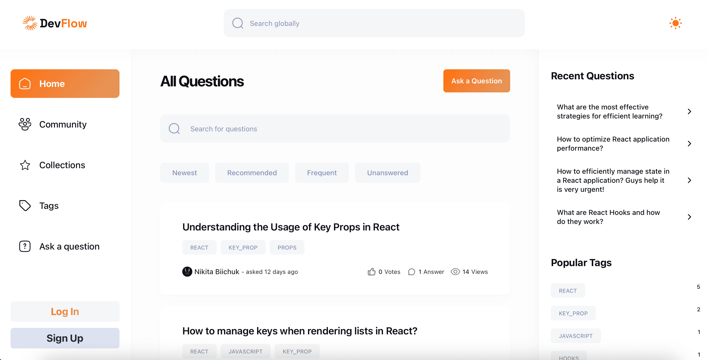 Сучасний клон StackOverflow